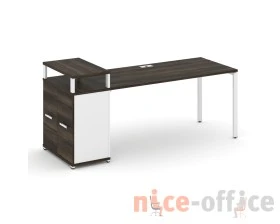Стол рабочий с опорным распаш. шкафом с верх. горизонтом CN.SP-224 W 2000x720x917 Концепт / Concept images