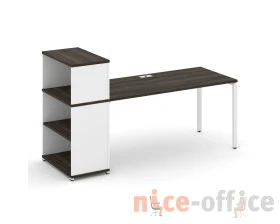 Стол рабочий с опорным стеллажом с надставкой низ. CN.SP-212 2000x720x1140 Концепт / Concept images