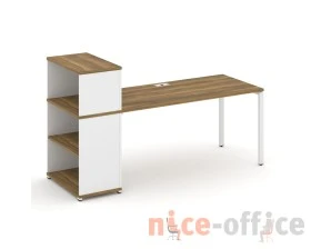 Стол рабочий с опорным стеллажом с надставкой низ. CN.SP-212 2000x720x1140 Концепт / Concept images