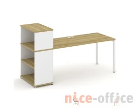 Стол рабочий с опорным стеллажом с надставкой низ. CN.SP-212 2000x720x1140 Концепт / Concept images