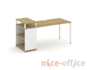 Стол рабочий с опорным стеллажом с верх. горизонтом CN.SP-207 1800x720x917 Концепт / Concept images
