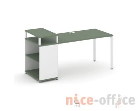 Стол рабочий с опорным стеллажом с верх. горизонтом CN.SP-207 1800x720x917 Концепт / Concept images