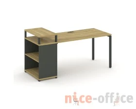 Стол рабочий с опорным стеллажом с верх. горизонтом CN.SP-208 2000x720x917 Концепт / Concept images