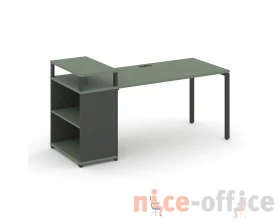 Стол рабочий с опорным стеллажом с верх. горизонтом CN.SP-208 2000x720x917 Концепт / Concept images