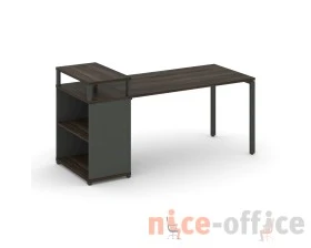 Стол рабочий с опорным стеллажом с верх. горизонтом CN.SP-208 2000x720x917 Концепт / Concept images