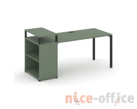 Стол рабочий с опорным стеллажом с верх. горизонтом CN.SP-208 2000x720x917 Концепт / Concept images