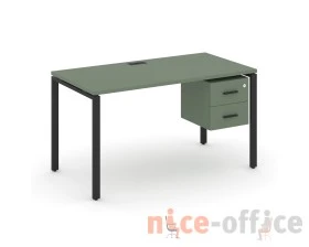 Стол рабочий с подвесной тумбой с 2 ящ. CN.SP-113 B 980x720x750 Концепт / Concept images