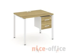 Стол рабочий с подвесной тумбой с 2 ящ. CN.SP-113 W 980x720x750 Концепт / Concept images