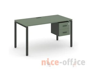 Стол рабочий с подвесной тумбой с 2 ящ. CN.SP-113 W 980x720x750 Концепт / Concept images