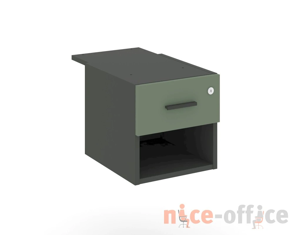 Тумба с открытой нишей и 1 ящ. CN.PT-005 W 347x573x336 Концепт / Concept