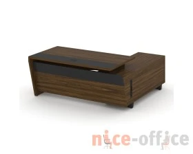 Стол для руководителя с опорной тумбой, левый 180 Корнер / Corner images