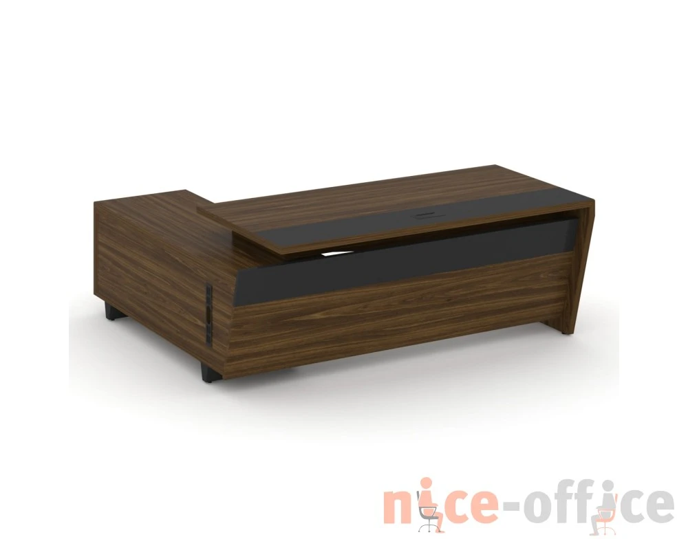 Стол для руководителя с опорной тумбой, правый 200 Корнер / Corner