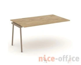 Проходной наборный элемент переговорного стола на плоскоовальной трубе 158x98x75 Эстетика / Estetica images