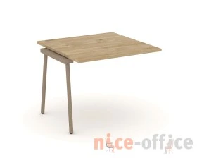 Проходной наборный элемент переговорного стола на плоскоовальной трубе 98x98x75 Эстетика / Estetica images