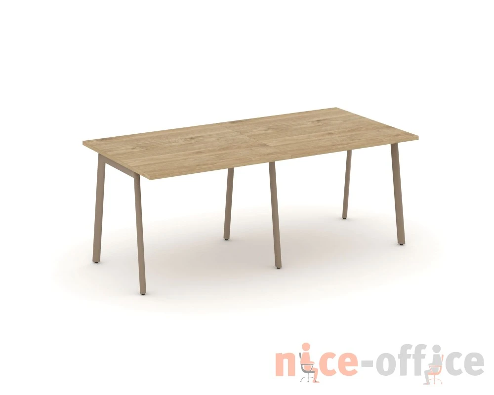 Стол переговорный на плоскоовальной трубе 196x98x75 Эстетика / Estetica