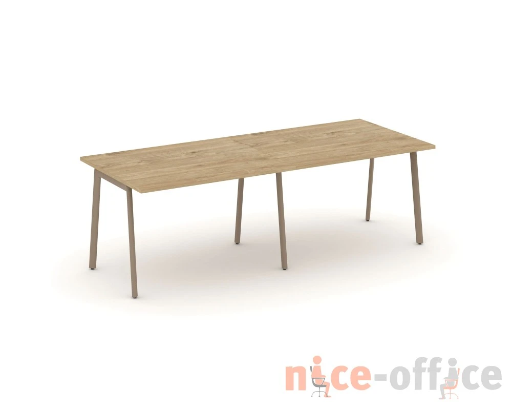 Стол переговорный на плоскоовальной трубе 236x98x75 Эстетика / Estetica