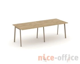 Стол переговорный на плоскоовальной трубе 236x98x75 Эстетика / Estetica images