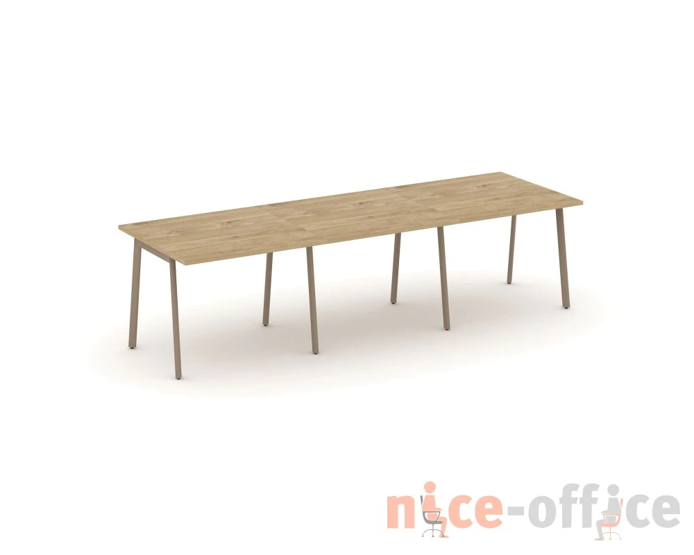 Стол переговорный на плоскоовальной трубе 294x98x75 Эстетика / Estetica