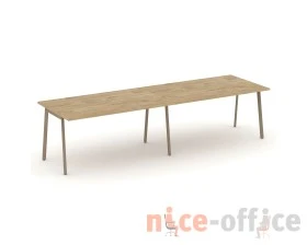 Стол переговорный на плоскоовальной трубе 316x98x75 Эстетика / Estetica images