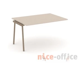Проходной наборный элемент переговорного стола на плоскоовальной трубе 138x98x75 Эстетика / Estetica images