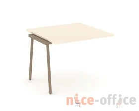 Проходной наборный элемент переговорного стола на плоскоовальной трубе 98x98x75 Эстетика / Estetica images
