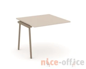 Проходной наборный элемент переговорного стола на плоскоовальной трубе 98x98x75 Эстетика / Estetica images