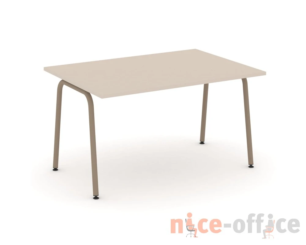 Стол переговорный на круглой трубе 138x98x75 Эстетика / Estetica