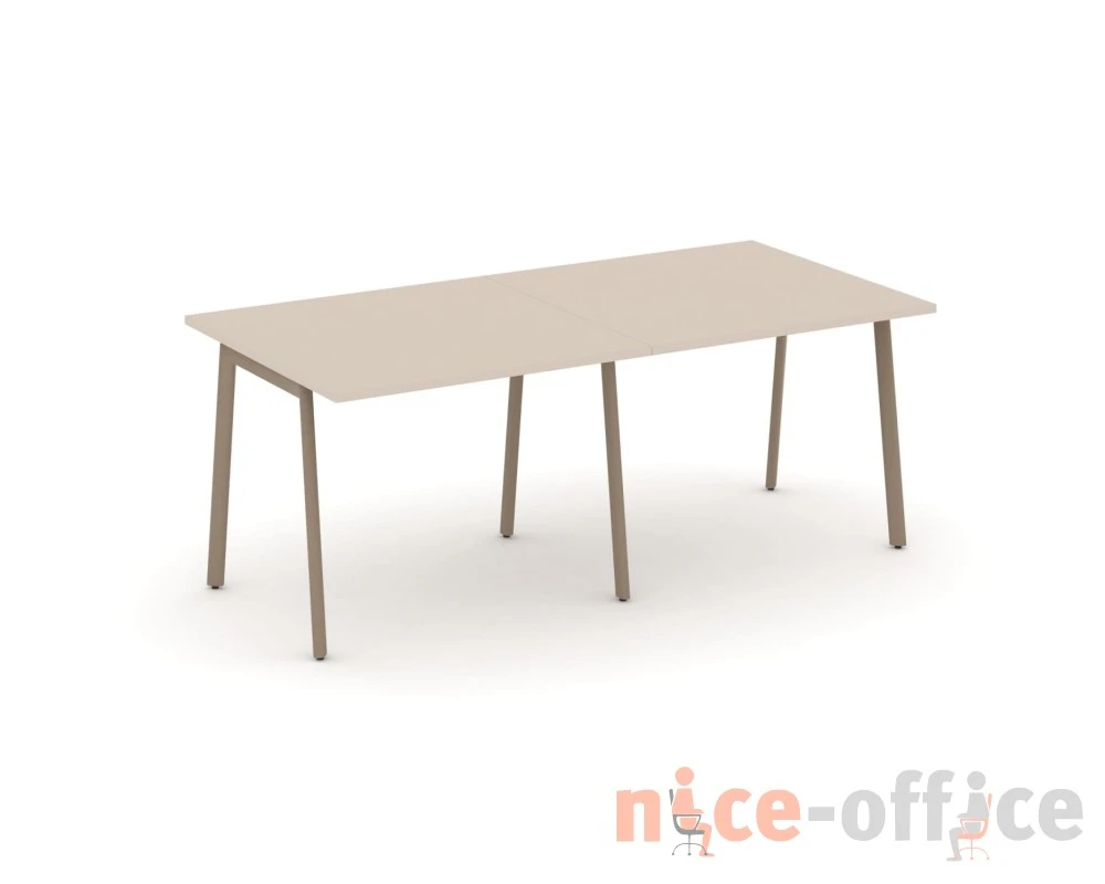 Стол переговорный на плоскоовальной трубе 196x98x75 Эстетика / Estetica