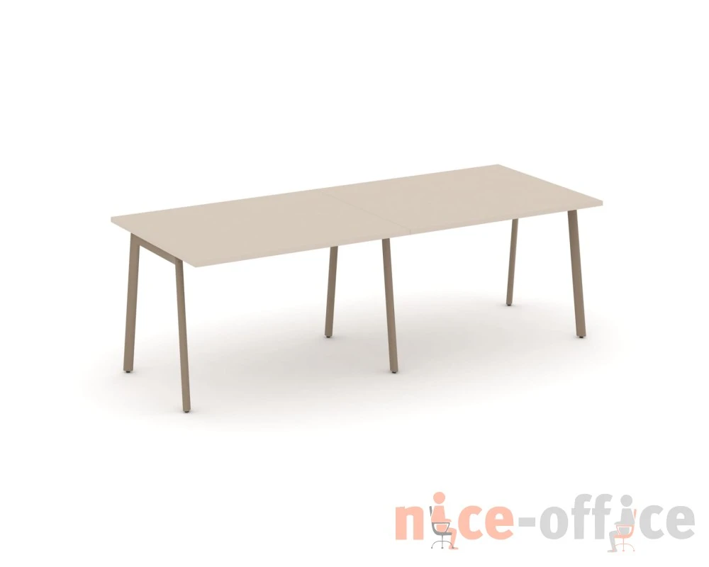 Стол переговорный на плоскоовальной трубе 236x98x75 Эстетика / Estetica