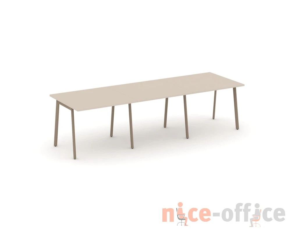 Стол переговорный на плоскоовальной трубе 294x98x75 Эстетика / Estetica