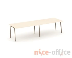 Стол переговорный на плоскоовальной трубе 316x98x75 Эстетика / Estetica images