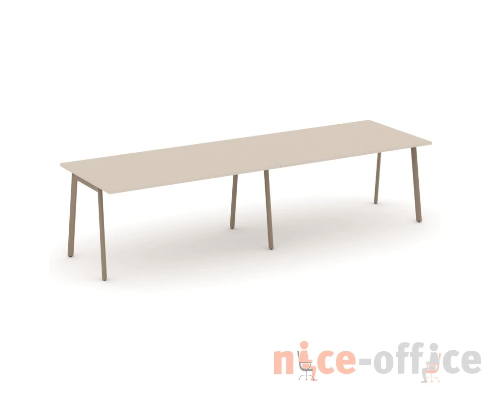 Стол переговорный на плоскоовальной трубе 316x98x75 Эстетика / Estetica