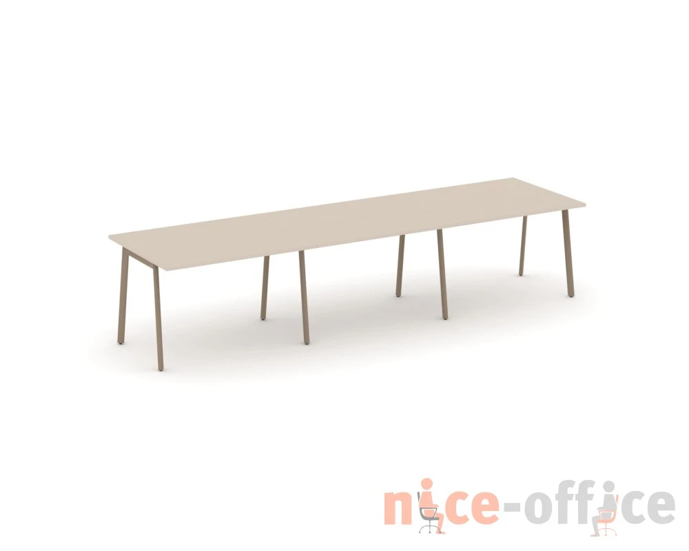 Стол переговорный на плоскоовальной трубе 354x98x75 Эстетика / Estetica