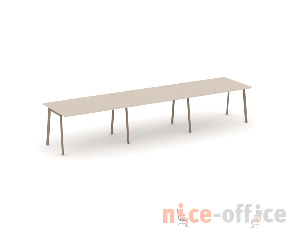Стол переговорный на плоскоовальной трубе 414x98x75 Эстетика / Estetica