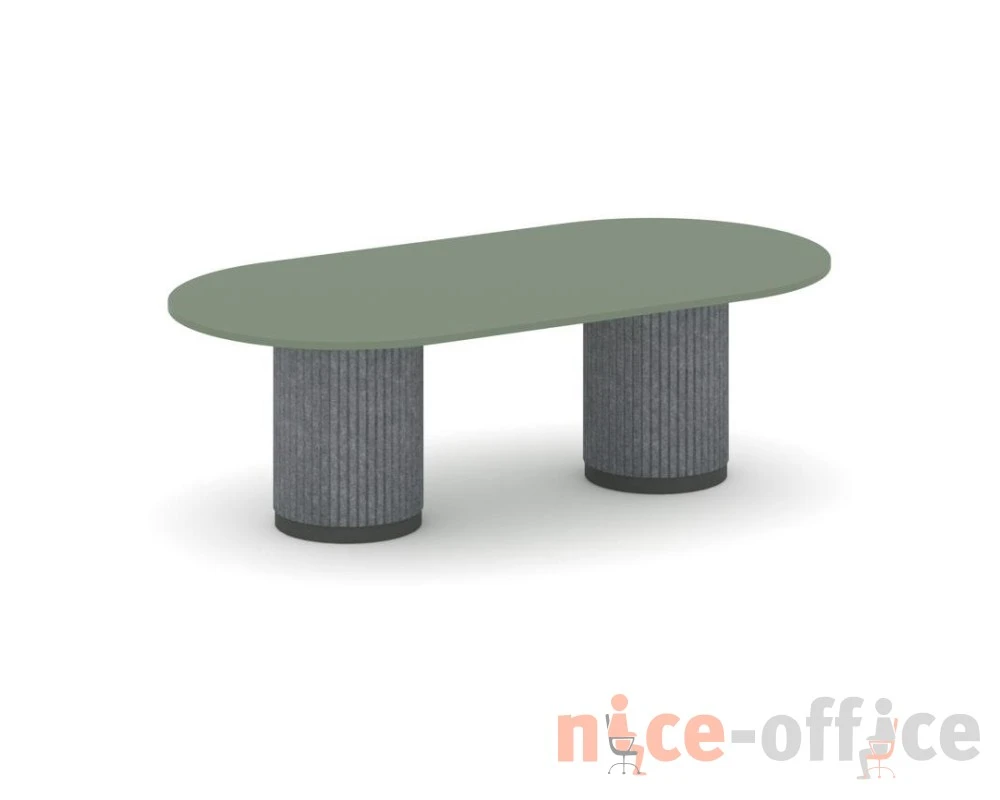 Стол переговорный овальный PR.C.SPRG-007.D 2400х1200х750 Фелто / Felto
