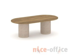 Стол переговорный овальный PR.C.SPRG-007.D 2400х1200х750 Фелто / Felto images