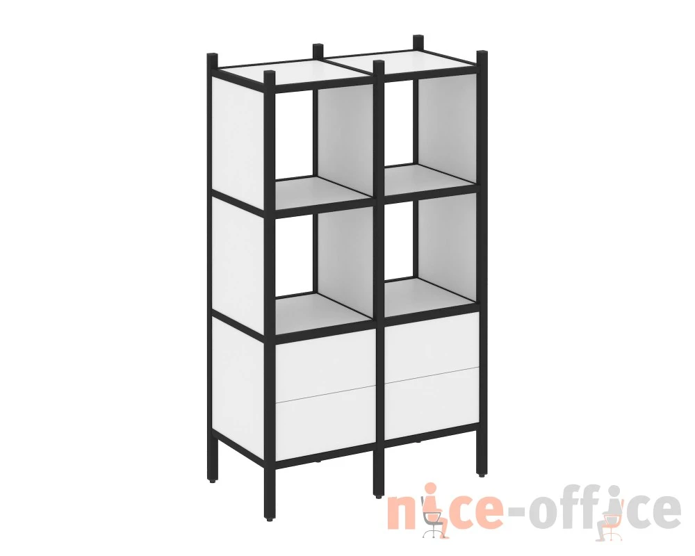 Прямой стеллаж L-03 862x446x1458 Лофт / Loft
