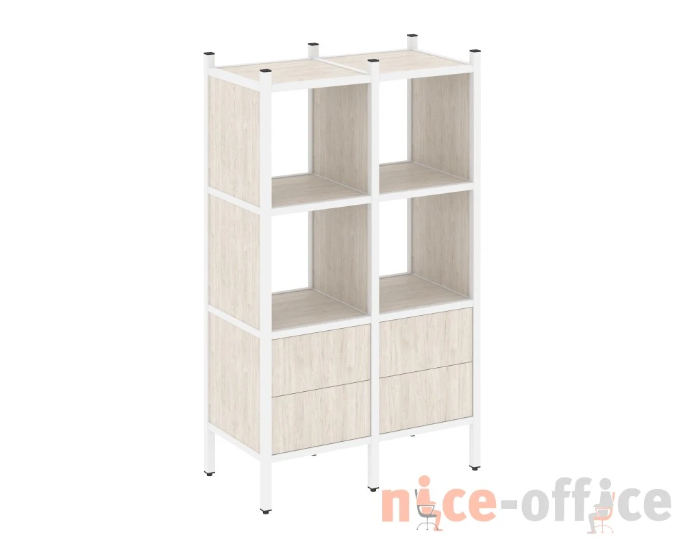 Прямой стеллаж L-03 862x446x1458 Лофт / Loft