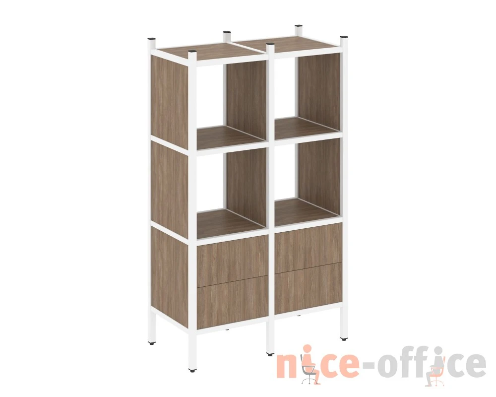 Прямой стеллаж L-03 862x446x1458 Лофт / Loft