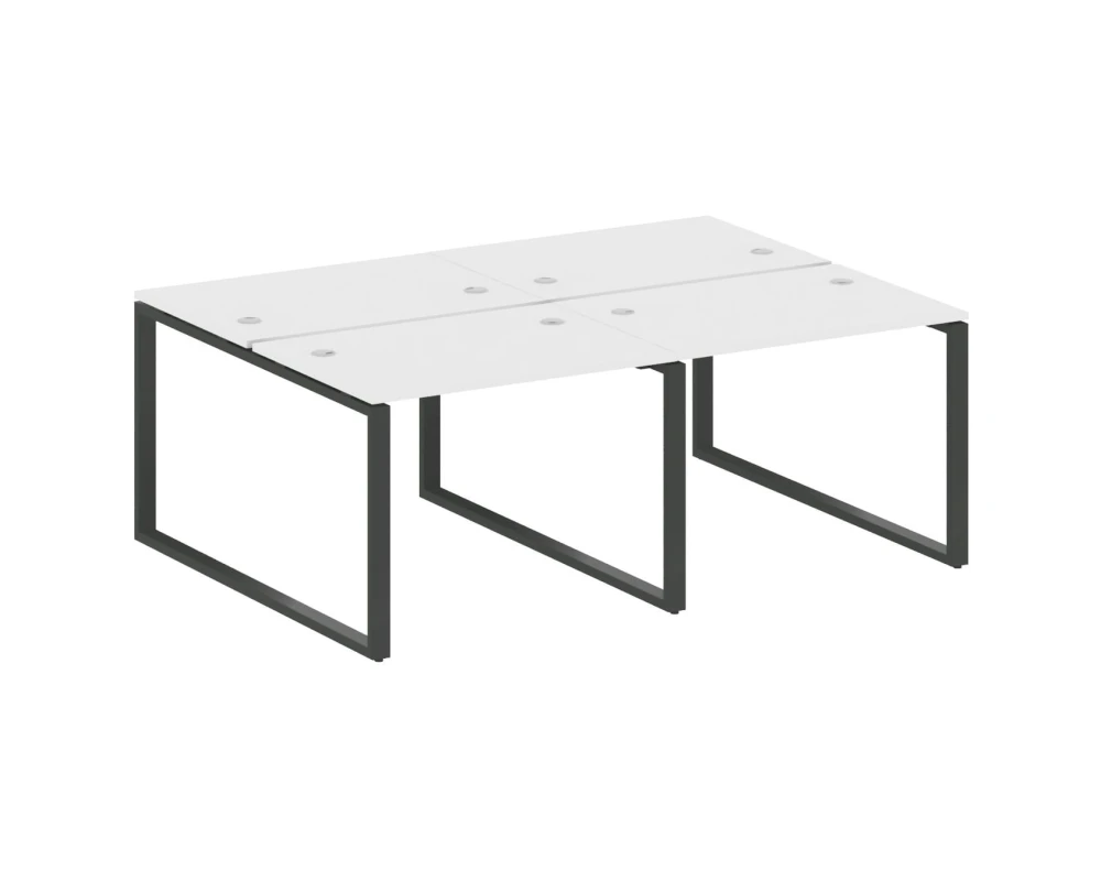 Рабочая станция на 4 раб.места на О-образном м/к 200x147,5x75 Метал Систем / Metal System