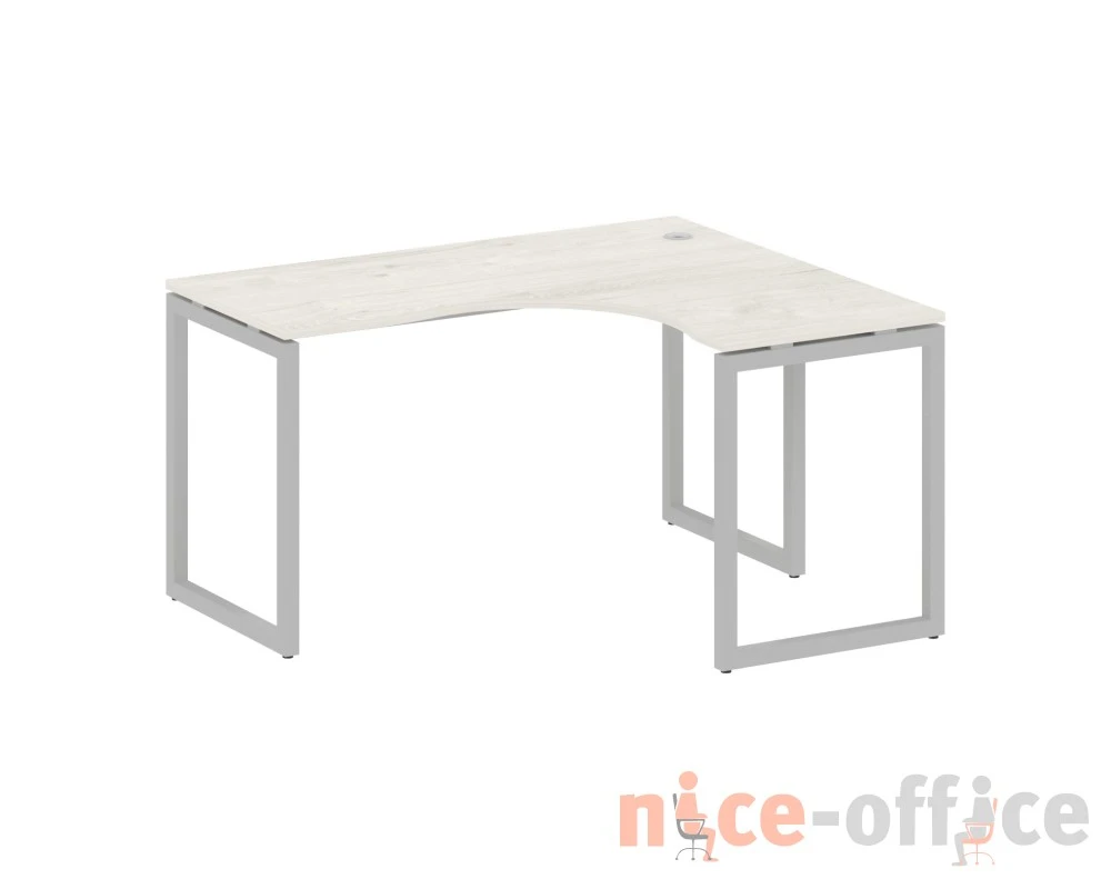 Стол криволинейный правый на О-образном м/к 1400x1200x750 Метал Систем Куатро 4х4 / Metal System Quattro 4x4