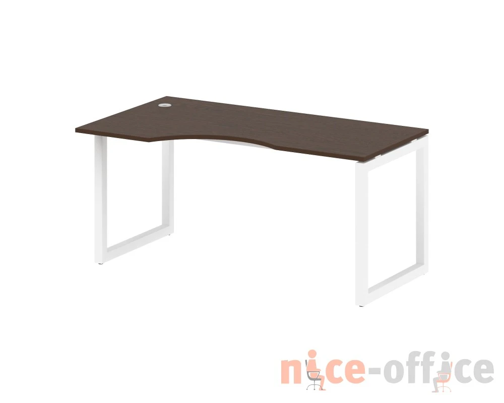 Стол криволинейный левый на О-образном м/к 1600x900x750 Метал Систем Куатро 5x5 / Metal System Quattro 5x5