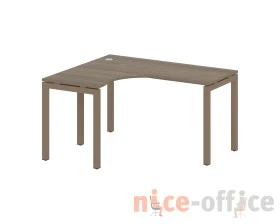 Стол криволинейный левый на П-образном м/к 1400x1200x750 Метал Систем Куатро 5x5 / Metal System Quattro 5x5 images