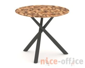 Стол переговорный круглый PR.C.SPRG-002.ME 900х900х750 Оак / Oak images