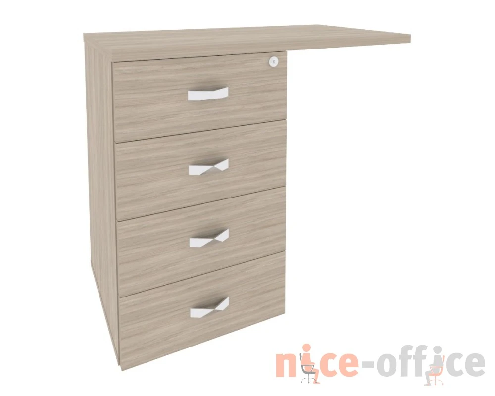 Тумба приставная (универсальная л/пр) 842x460x750 Оникс Директ / Onix Direct