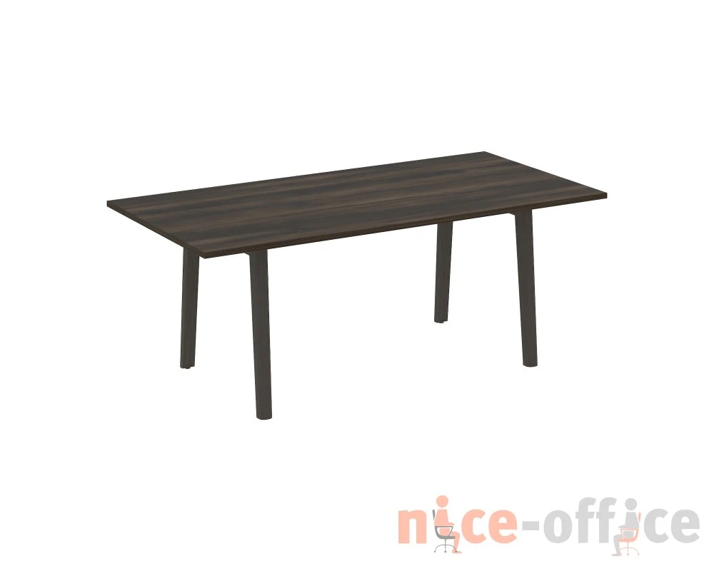 Стол переговорный, опоры - массив дерева 198x98x75 Оникс Вуд Директ / Onix Wood Direct