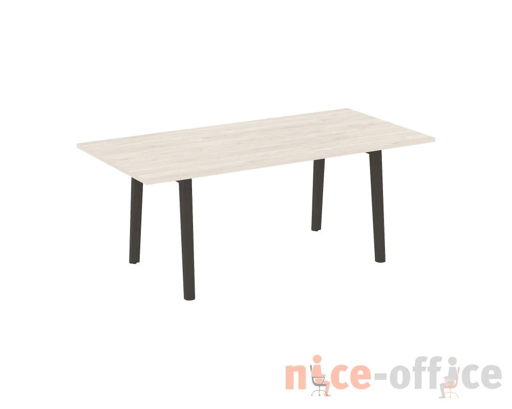 Стол переговорный, опоры - массив дерева 198x98x75 Оникс Вуд Директ / Onix Wood Direct