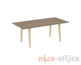 Стол переговорный, опоры - массив дерева 198x98x75 Оникс Вуд Директ / Onix Wood Direct images