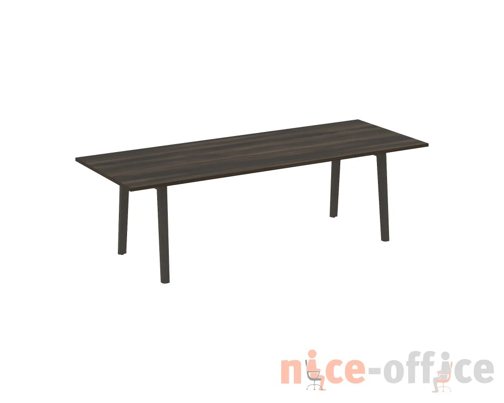 Стол переговорный, опоры - массив дерева 258x98x75 Оникс Вуд Директ / Onix Wood Direct