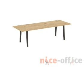 Стол переговорный, опоры - массив дерева 258x98x75 Оникс Вуд Директ / Onix Wood Direct images